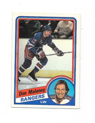 1984-85 OPC #147 Don Maloney , New York Rangers