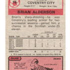 Purkkakuva Jalkapallo n:o 16 BRIAN ALDERSON. Coventry - pikkukuva 2
