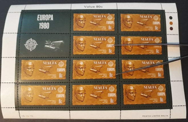 Malta 1980 - Europa CEPT 8c arkki ++