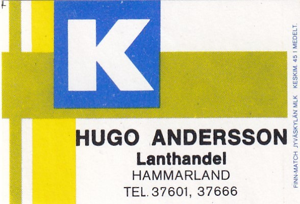 Hammarland, Hugo Andersson    7/3