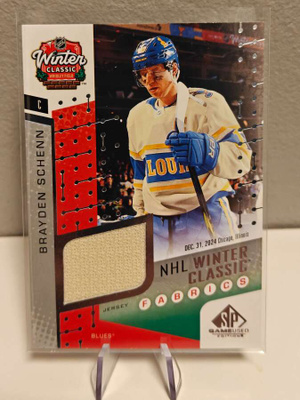 2025-26 UD SP Game-Used Hockey Brayden Schenn WINTER CLASSIC