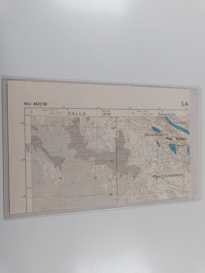 Topografinen kartta 1:20 000, N:o 4622 08 : Saija