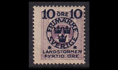 Ruotsi 103 ** Landstorm II 10+40/24 Öre (1916)