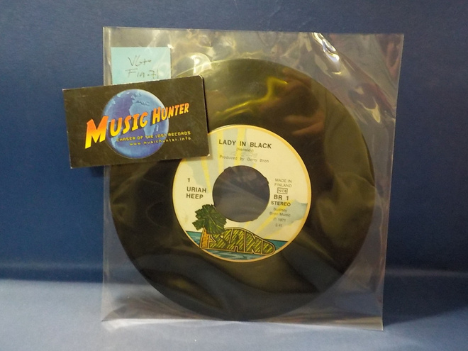 URIAH HEEP - LADY IN BLACK - VG+ FIN -71 7" SINGLE