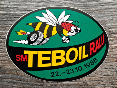 Teboil rallitarra 1988!