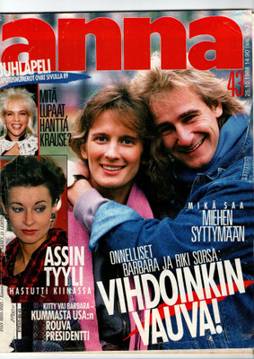 Anna n:o 43 1988 Barbara & Riki. Anna-Leena. Kristiina.