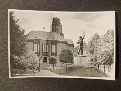 VANHA Postikortti Lahti 1950-l Alkup.Mallikappale