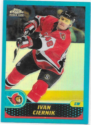 2001-02 Topps Chrome ReFractor #175 Ivan Ciernik Ottawa RC