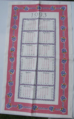 Kalenteripyyhe 1993