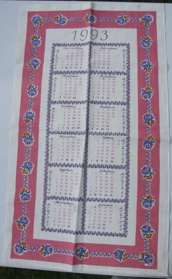 Kalenteripyyhe 1993