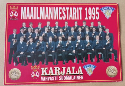 Maailmanmestarit 1995, takana pain. signeeraukset, ei p.