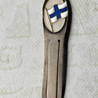 SUOMI HOPEINEN KIRJANMERKKI/PAPERIVETSI - pikkukuva 1