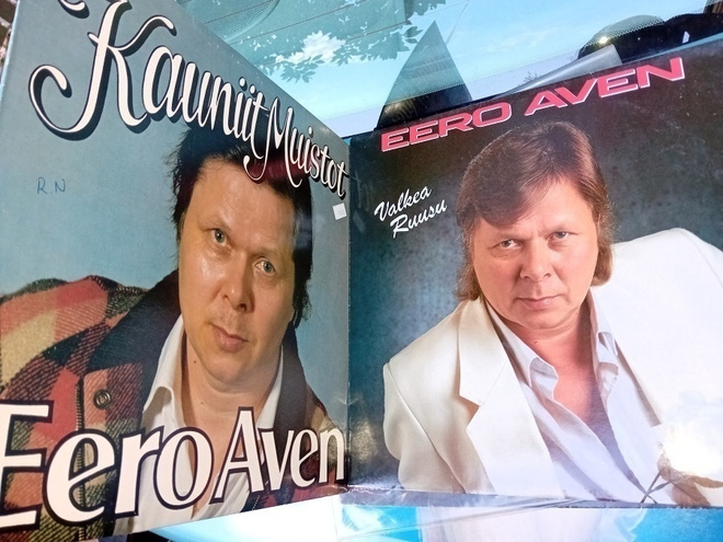 2 kpl LP  Eero Aven  : Kauniit muistot / Valkea ruusu