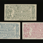 Itävalta Notgeld 10, 20, 50 Heller, Weissenstein 1920 - pikkukuva 1