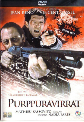 dvd, Purppuravirrat (Jean Reno, Vincent Cassel, Nadia Farès)