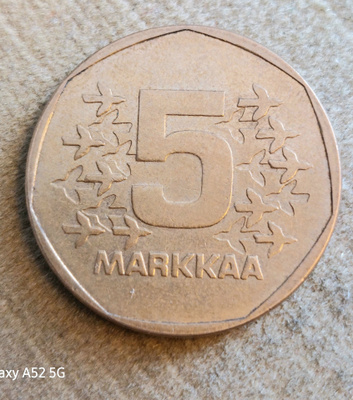 5 MK jäämurtaja kolikoita