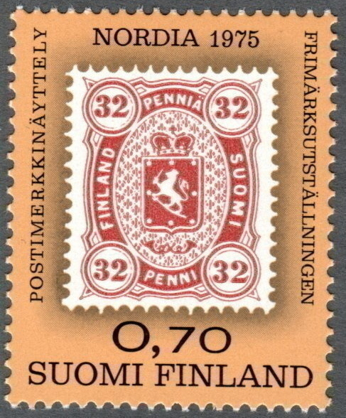1975, Nordia postimerkkinäyttely, 070mk