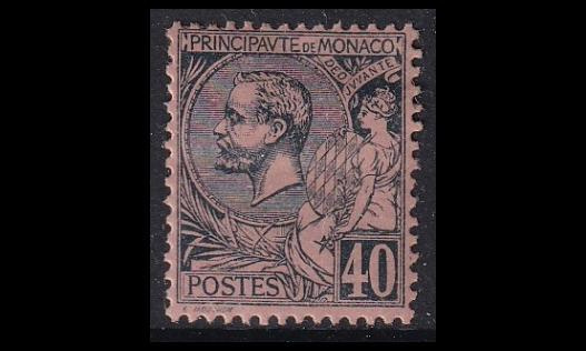 Monaco 17 * Prinssi Albert I 40 C (1891)
