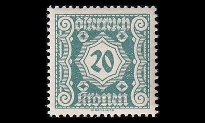 Itävalta P_114 ** Porto 20 Kr (1922)