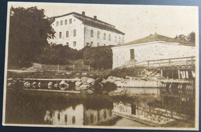 Siuntion kartano -kortilla 1930, kulkenut