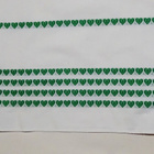 Retroverho  - 190 cm x 43 cm vihreä sydänkuosi - pikkukuva 1