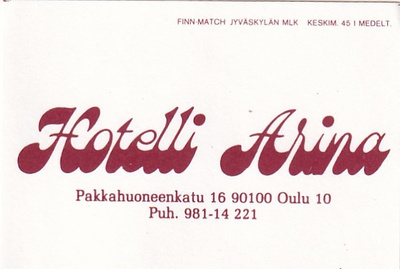 Oulu, Hotelli Arina   7/16