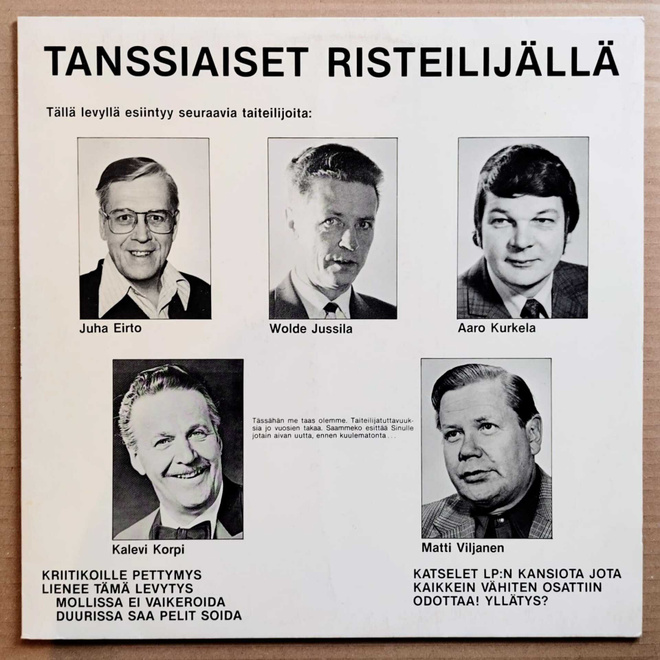 TANSSIAISET RISTEILIJÄLLÄ – LP 1979 Juha Eirto, Kalevi Korpi
