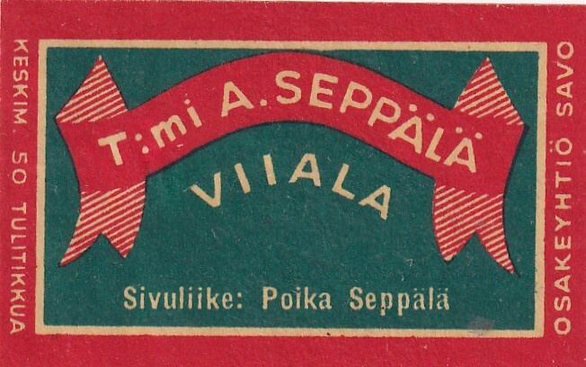 Viiala. T:mi A. Seppälä, Osakeyhtiö Savo . s47