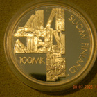 SUOMI Aleksis Kivi 2000 hopearaha 100 mk - pikkukuva 2