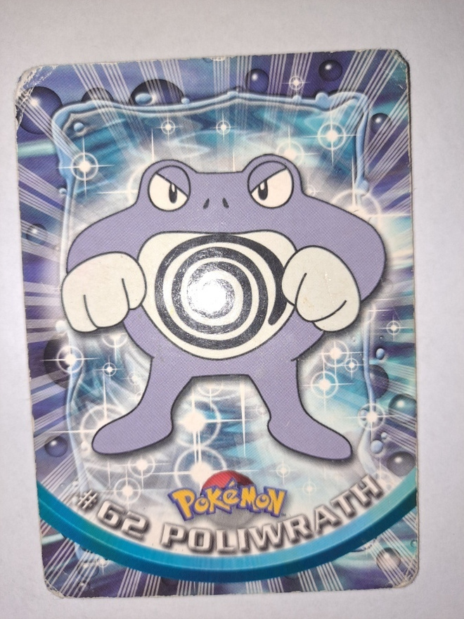 Pokemon Topps keräilykortti #62 Poliwrath