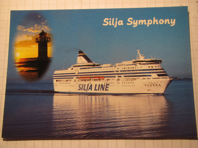 Silja Line. Silja Symphony. Laivapostikortti