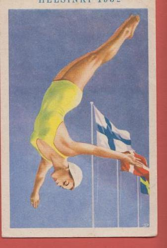 J Pohjola Helsinki 1952 Uimahyppääjä