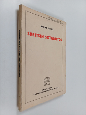Aarne Sihvo : Sveitsin sotalaitos