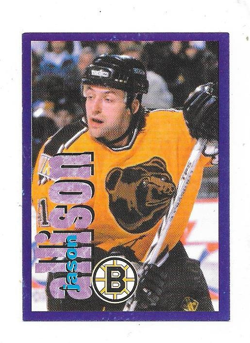 1998-99 NHL Panini #14 Jason Allison Boston Bruins