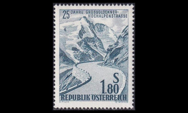 Itävalta 1080 ** Großglocknerin alppitie (1960)
