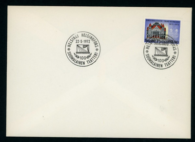 FDC 1972 Suomen Kansallisteatteri 100 vuotta