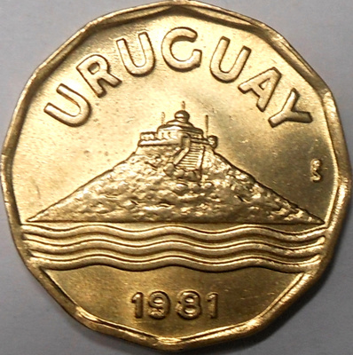Uruguay. 20 centesimos 1981.