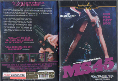 Ms. 45 (51 711) UUSI -SV- DVD 1981 abel ferrara,