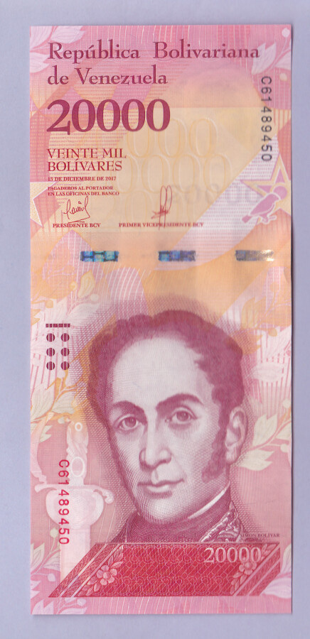 Venezuela 20000 Bolivares v.2017 UNC P-99