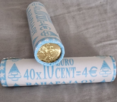 Suomi 2001 10c rulla UNC