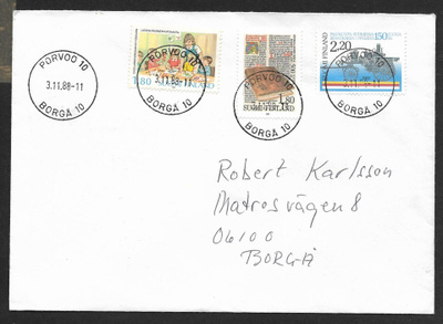Postilähetys - (LAPE 1054,1055,1062) Porvoo 31.11.88