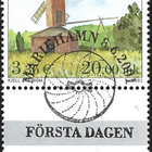 Åland 2001 Tuulimyllyt 20,00 mk EP alareuna LOISTO LaPe 194 - pikkukuva 2