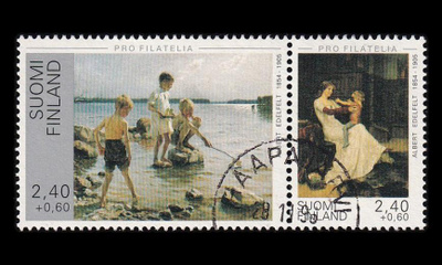 1284-5p o Pro Filatelia pari Haapajärvi 28.11.95 (1995)
