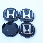 Honda vannekeskiöt – Kromi-musta – 58mm (4kpl sa - pikkukuva 2