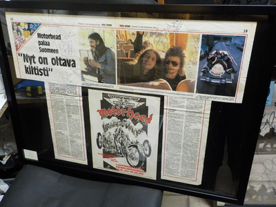 MOTÖRHEAD TAULU KOKO BÄNDIN NIMMAREILLA suomiartikkelissa