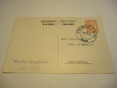 1929 Kristiinankaupunki PV22 ehiö Karihaaraan