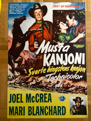 Vanha elokuvajuliste: Musta kanjoni