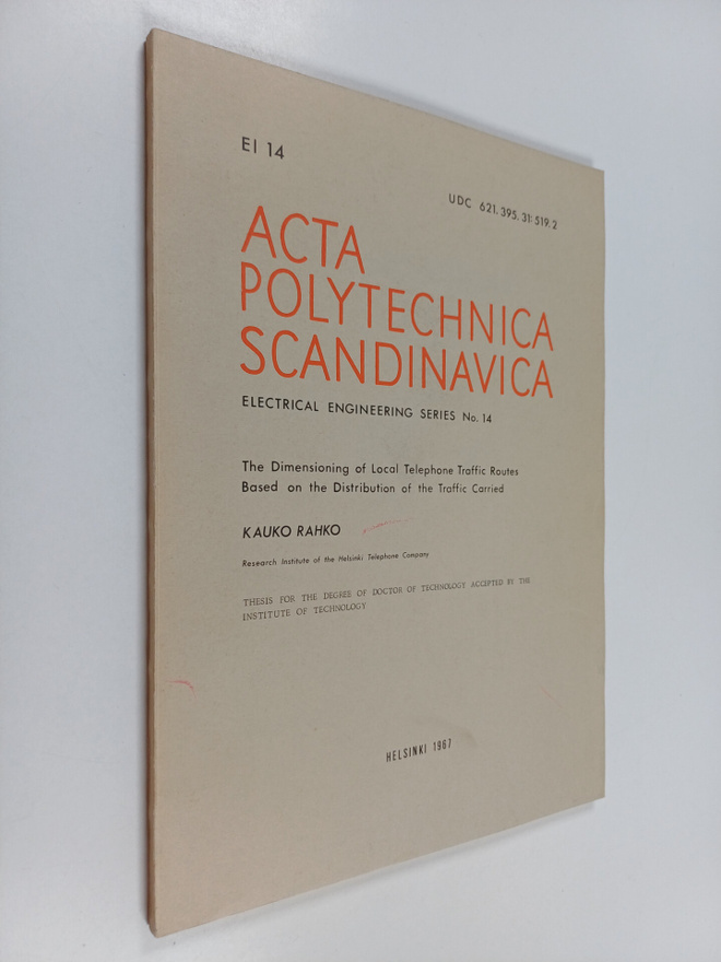 Kauko Rahko : Acta Polytechnica Scandinavia (signeerattu,...