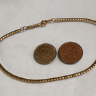 Vintage nilkkaketju Box Chain Gold double - pikkukuva 3
