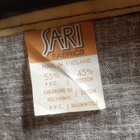 Kaunis ruskea essu vintage kuva Sari Fabrics England - pikkukuva 4